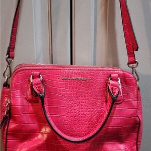 Dana Buchman Pink Crocodile Shoulder Bag